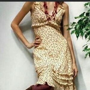 Odille Silk Cherry Blossom Prairie Style Dress 4